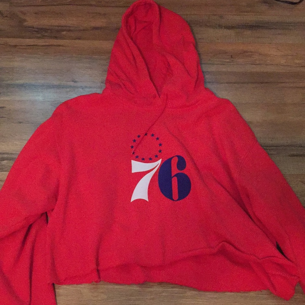 76ers crop hoodie